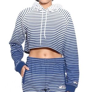 Adam Selman Sport Crop Hoodie Sweatshirt